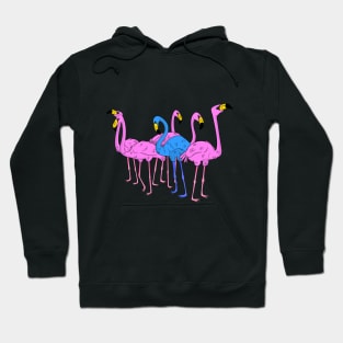 Blue Flamingo Hoodie